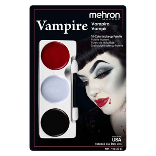 Tri-Colour Make-up Palette - Vampire - Carded