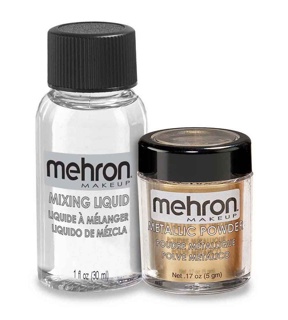 Metallic Powder GOLD with Mixing Liquid Carded